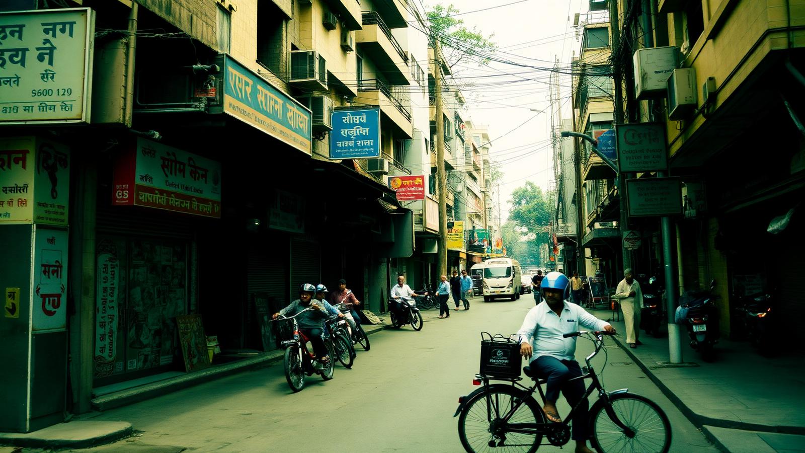 Street scene in Curry Road end, Lower Parel, Mumbai